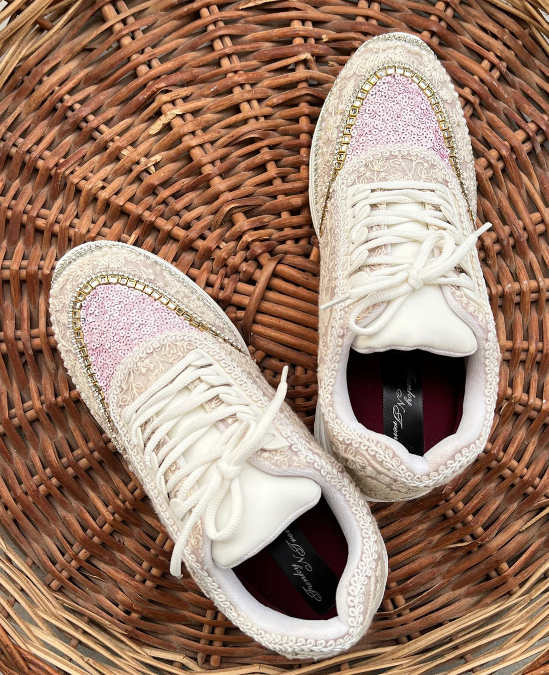 Lywire Premium Handcrafted Lavender Sneakers β Perfect for Brides & Bridesmaids