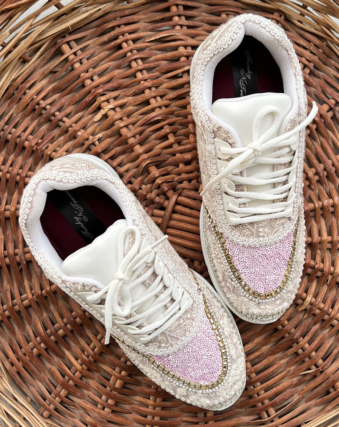 Lywire Premium Handcrafted Lavender Sneakers β Perfect for Brides & Bridesmaids