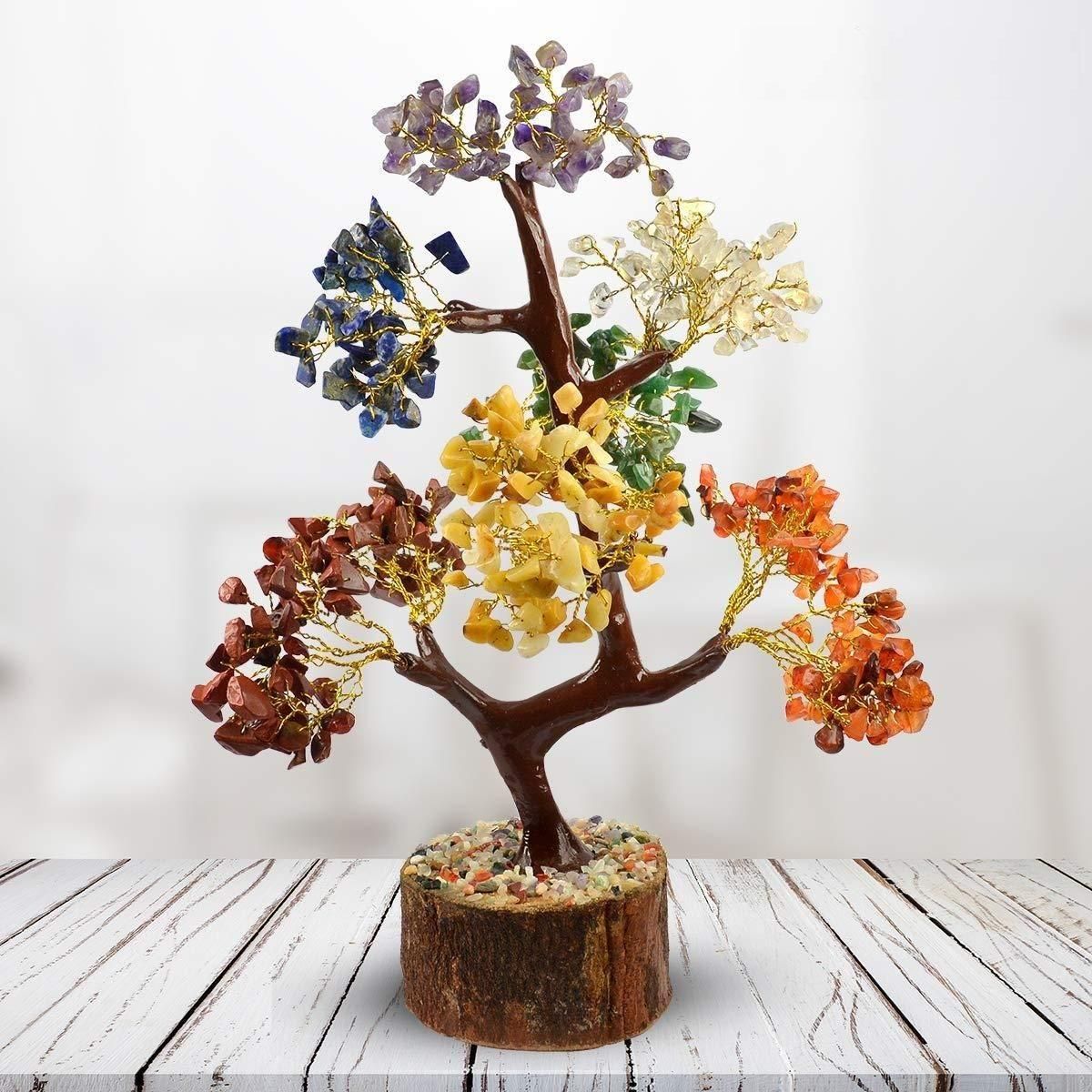Lywire™ High-Quality 7 Chakra Crystal Tree 🌟💖 - Premium Natural Gemstone Harmony