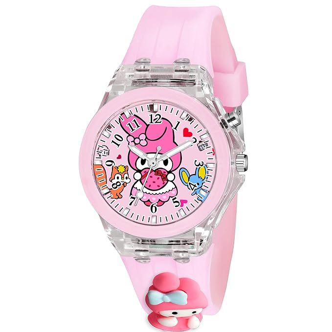 Lywire Top-Quality Kidsโ Analog Watch โ Cute 3D Cartoon Design & Colorful LED Display ๐โจ