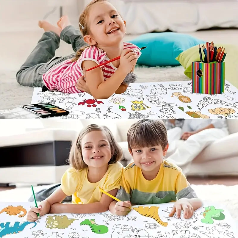 Re-Usable Re-Stick Doodle Art Drawing Roll