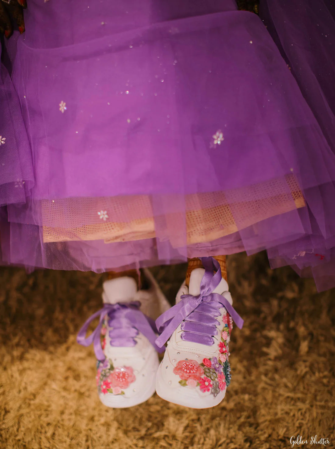Lywire Floral Embroidery Bridal Sneakers โ A Perfect Blend of Style & Comfort for Brides!