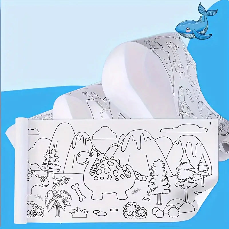 Re-Usable Re-Stick Doodle Art Drawing Roll