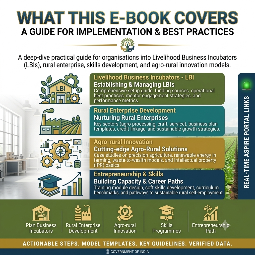 ASPIRE - A Scheme for Promotion of Innovation, Rural Industry and Entrepreneurship Handbook Inside Content