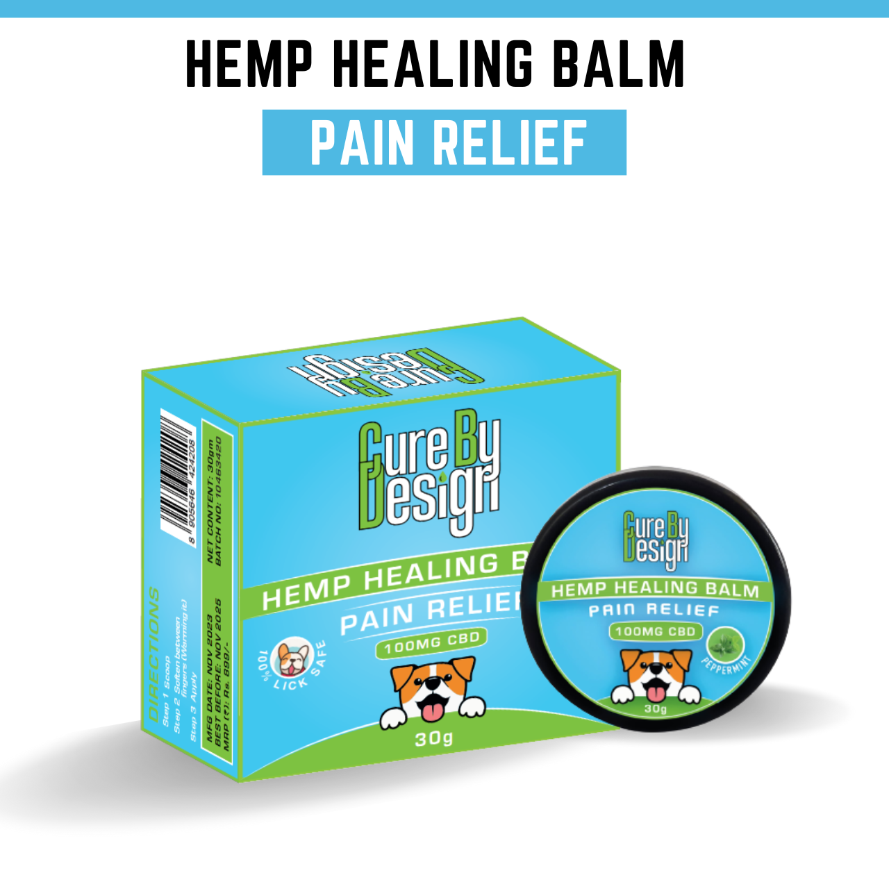 Lywire Hemp Healing Balm โ Pain Relief (100mg CBD