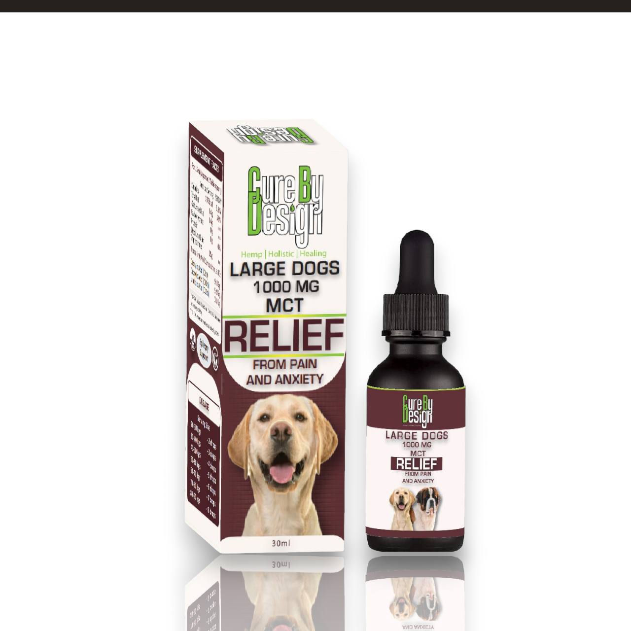 Lywire Relief 1000mg CBD MCT for Large Dogs
