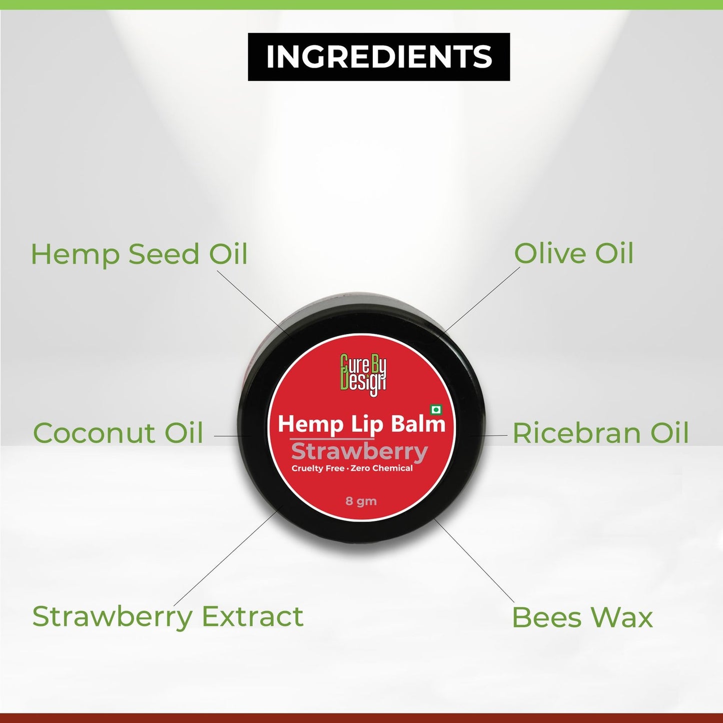 Lywire Hemp Lip Balm - Strawberry