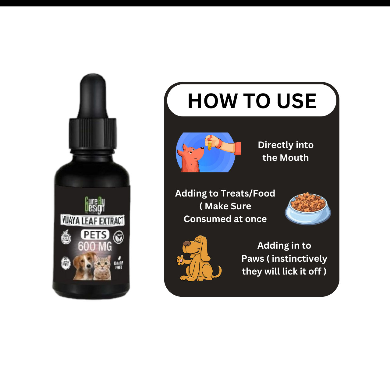 Lywire Vijaya for Pets โ 600mg Full Spectrum CBD Oil
