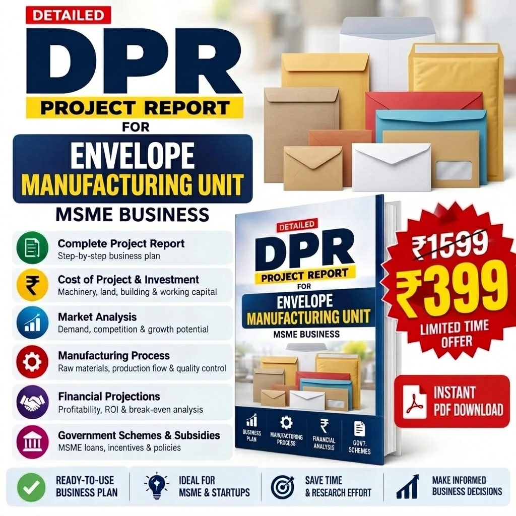 ENVELOPE MANUFACTURING UNIT DETAILED PROJECT REPORT(DPR)