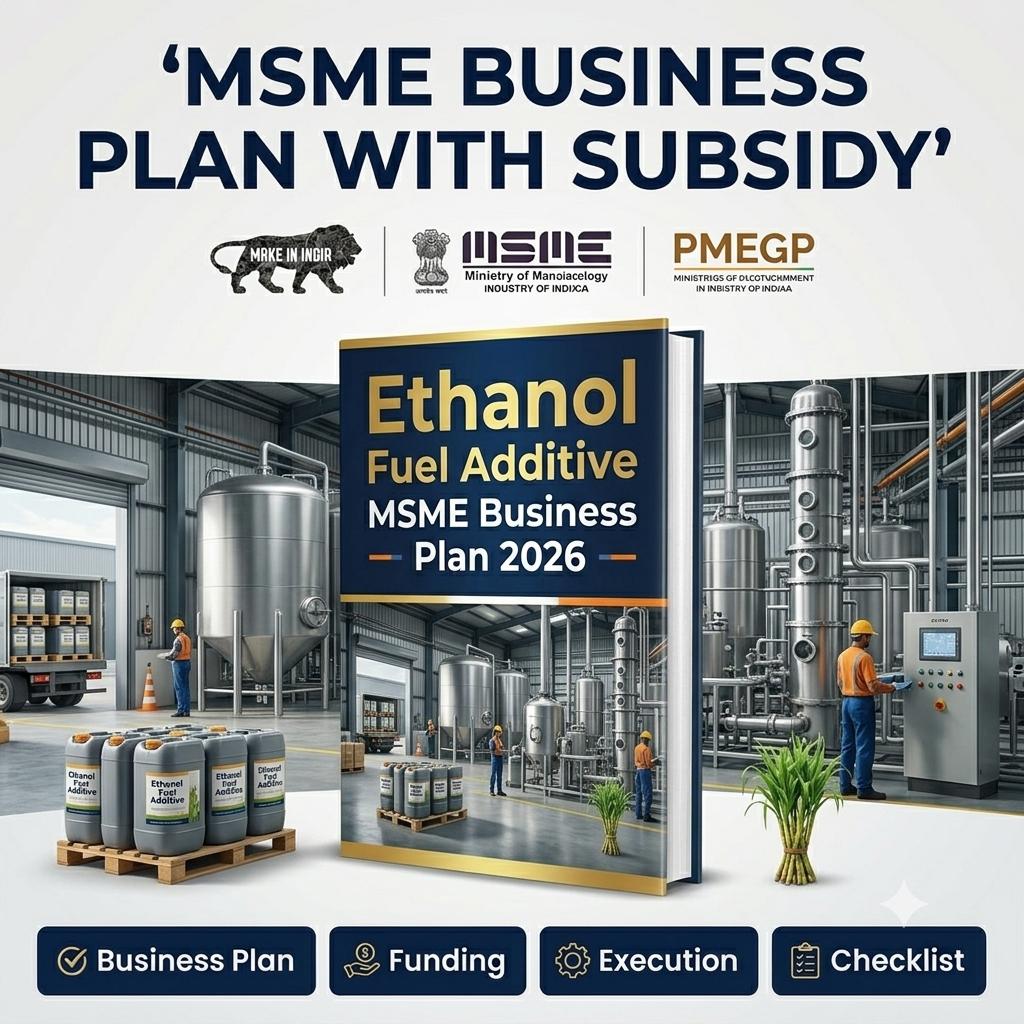 ETHANOL FUEL ADDITIVE MSME BUSINESS PLAN 2026