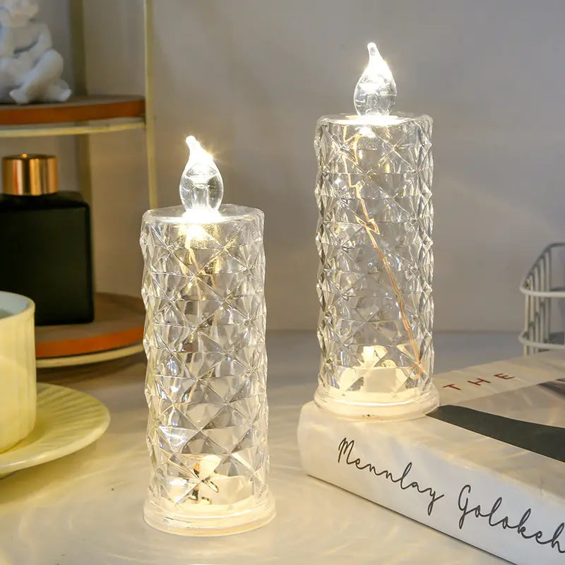 Lywire™🔥Luxury Crystal Candle Light🕯️ – The Perfect Touch of Class & Shine!