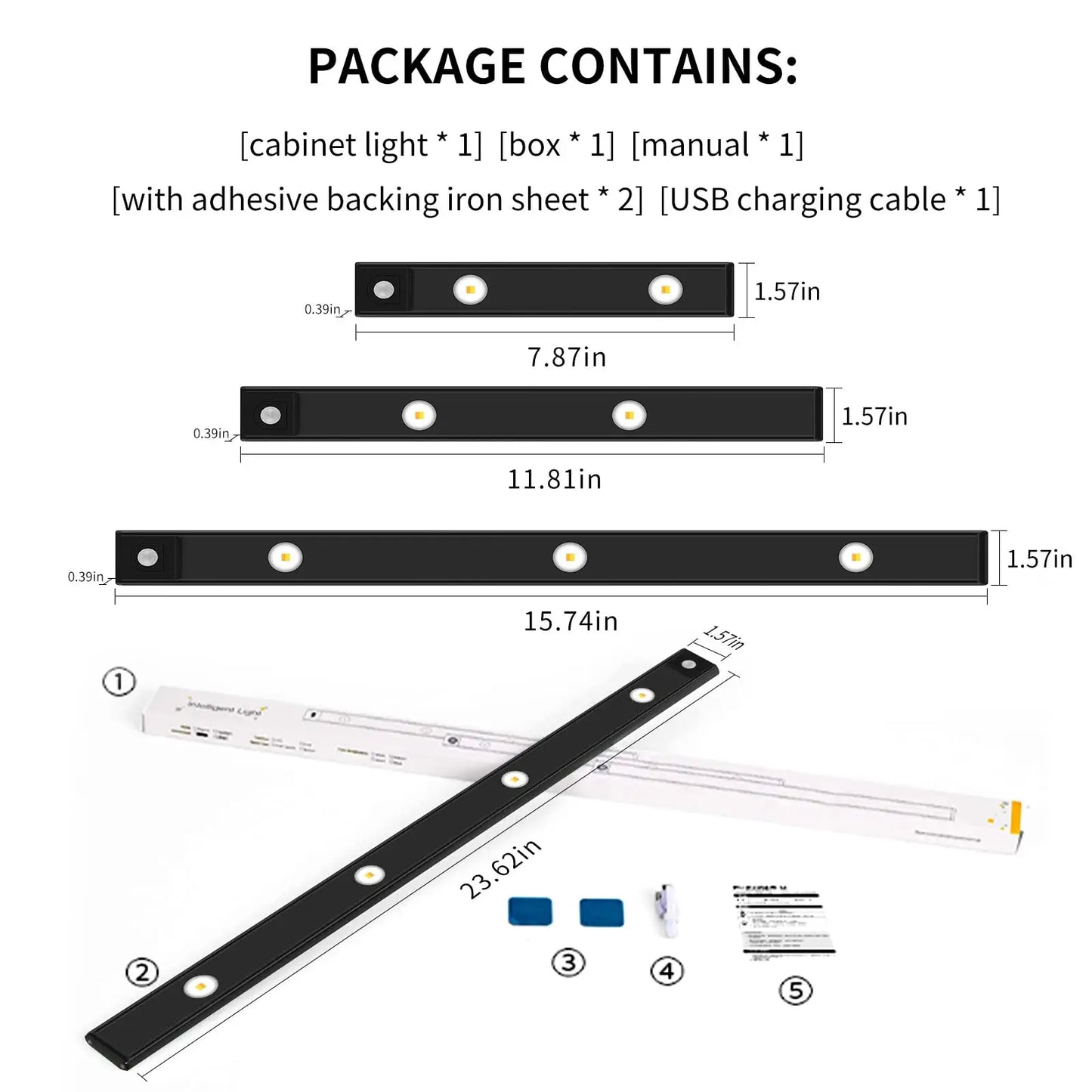 Lywire™💡High-End PIR Motion Sensor LED Cabinet Light - USB Rechargeable & Premium!