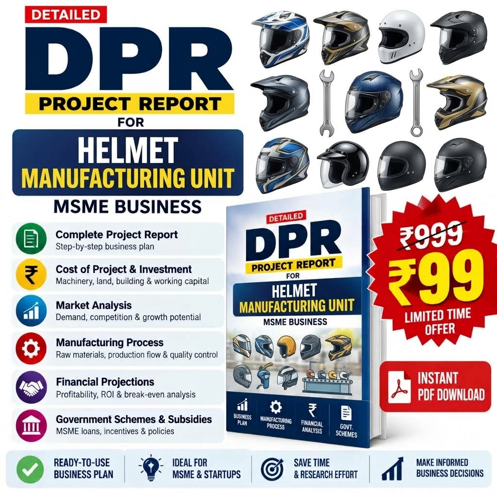 HELMET MANUFACTURING UNIT DETAILED PROJECT REPORT(DPR)