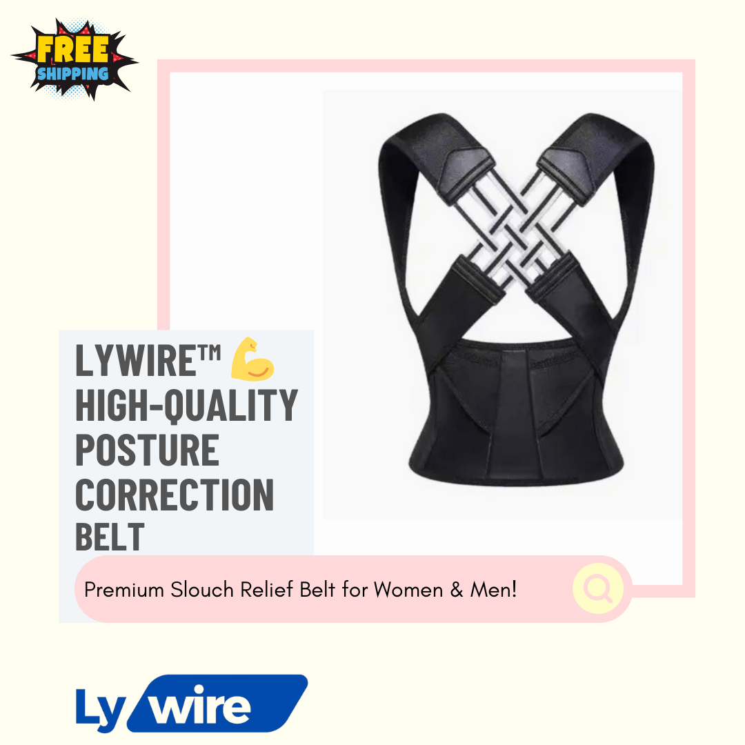 Lywire™ 💪 High-Quality Posture Correction Belt | Adjustable Slouching Relief for All!