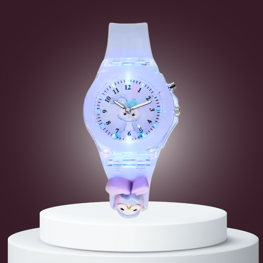 Lywire Original Multicolor 3D Cartoon Lighting Watch for Kids β Premium Silicone Strap & Analog Display! π§ΈπΆ