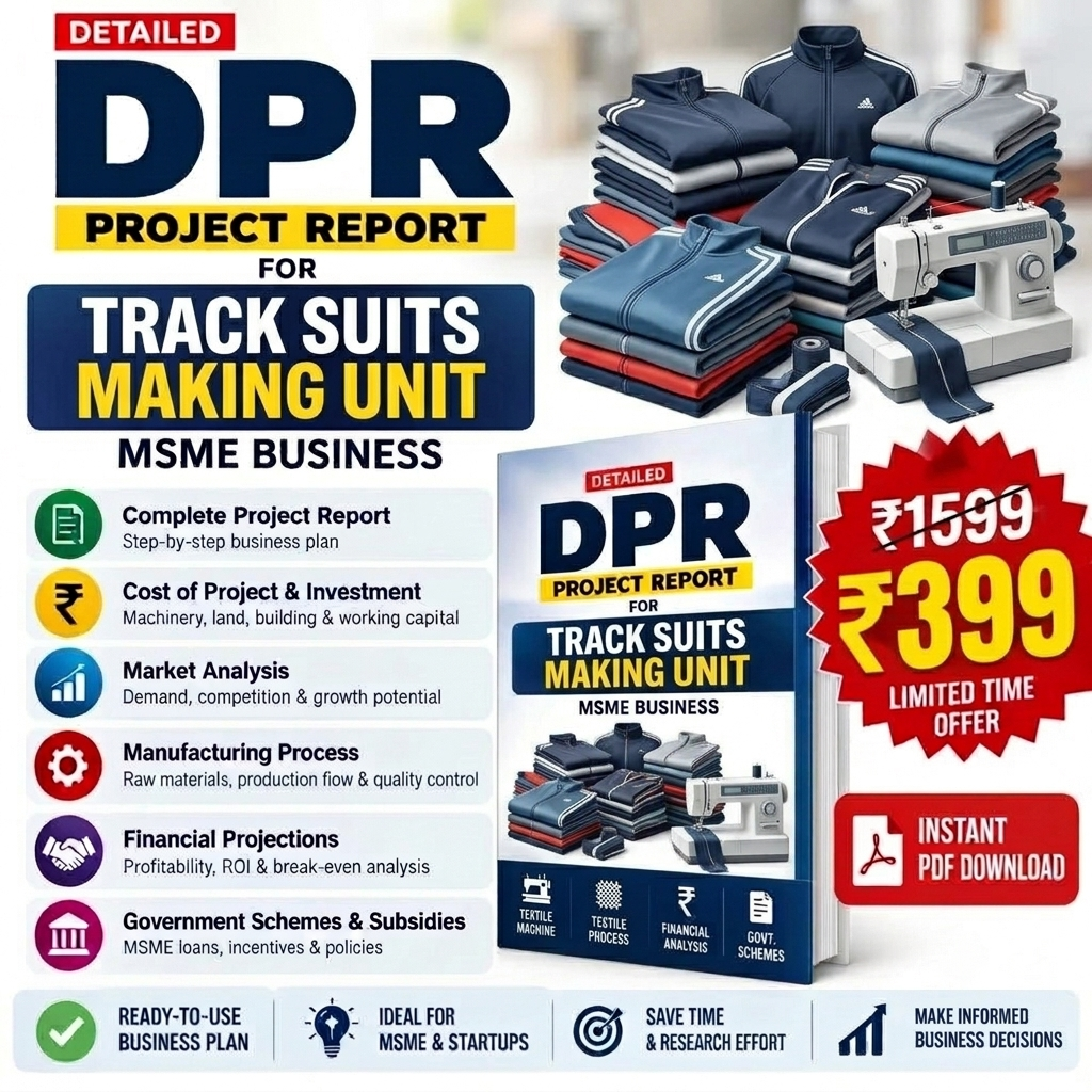 TRACK SUITS MAKING UNIT DETAILED PROJECT REPORT(DPR)