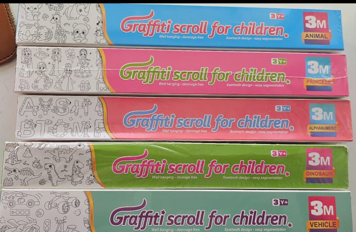 Restick doodle art graffiti drawing art roll by lywire pack of 5 with design and name
