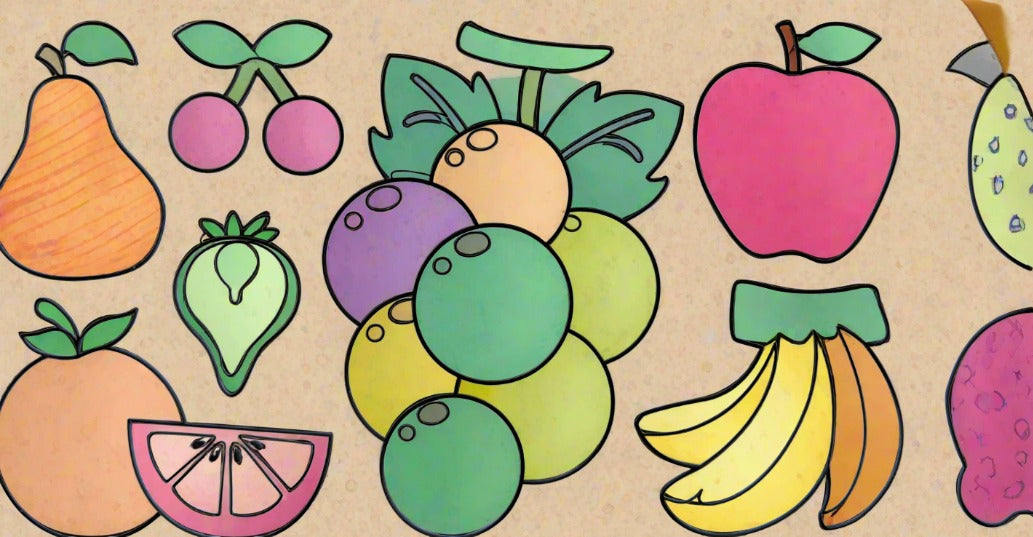 Restick doodle art graffiti art roll with fruits design