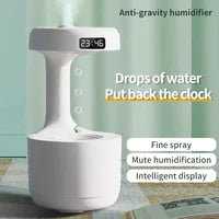 Anti Gravity Humidifier 800ML Air Humidifier Anti Gravity Water Droplets Ultrasonic Cool Mist Maker white & Black