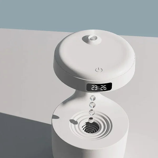 Anti Gravity Humidifier 800ML Air Humidifier Anti Gravity Water Droplets Ultrasonic Cool Mist Maker white & Black