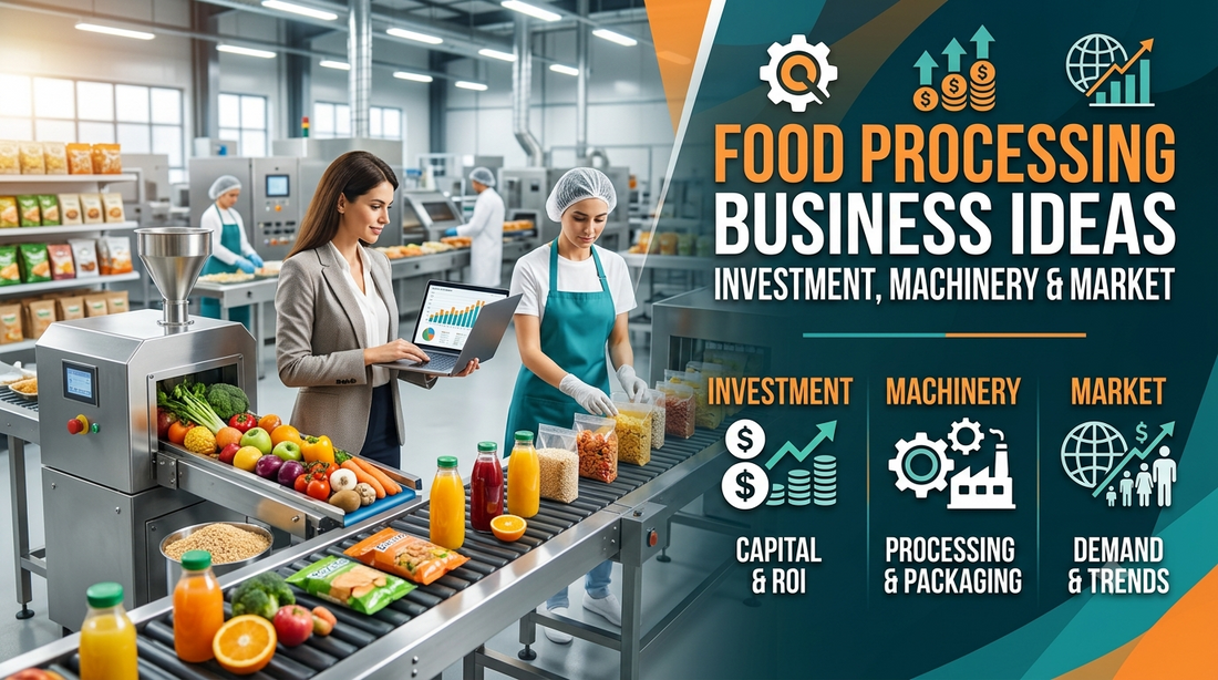 Food Processing Business Ideas: Investment, Machinery and Market