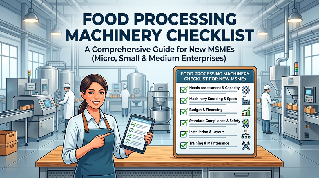 Food Processing Machinery Checklist for New MSMEs