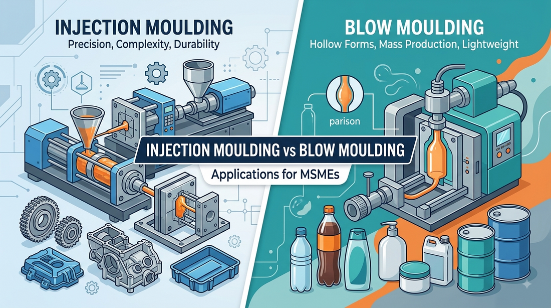 Injection Moulding vs Blow Moulding: Applications for MSMEs