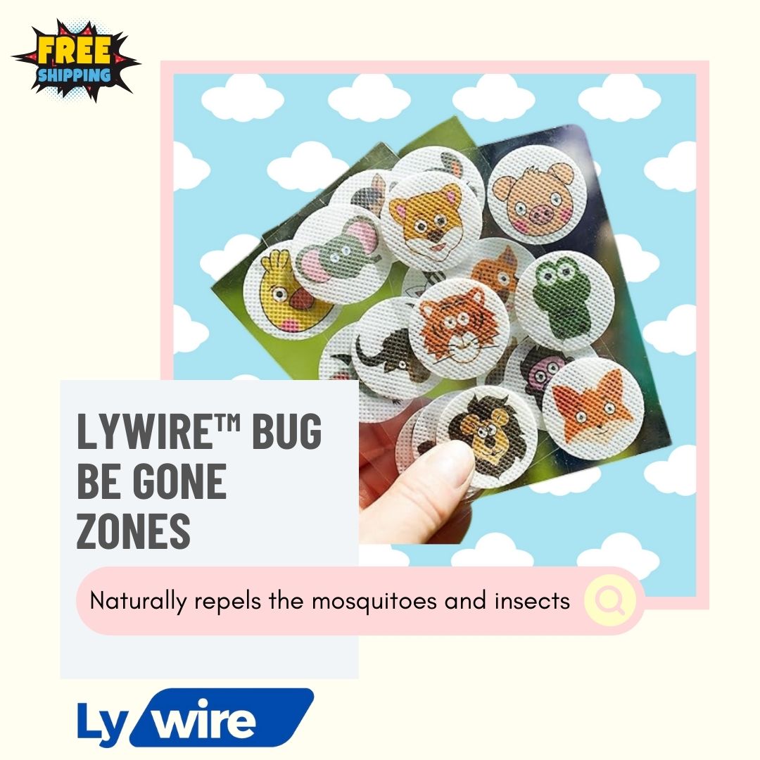 Lywire™ Bug Be Gone Zones: 36 Patches of Bite-Free Fun!