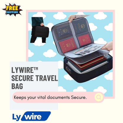 Lywire™ Secure Travel Bag: Protect Your Documents on the Go