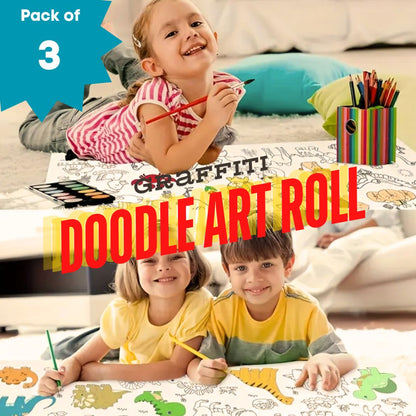 Doodle Art Roll (Pack of 3)