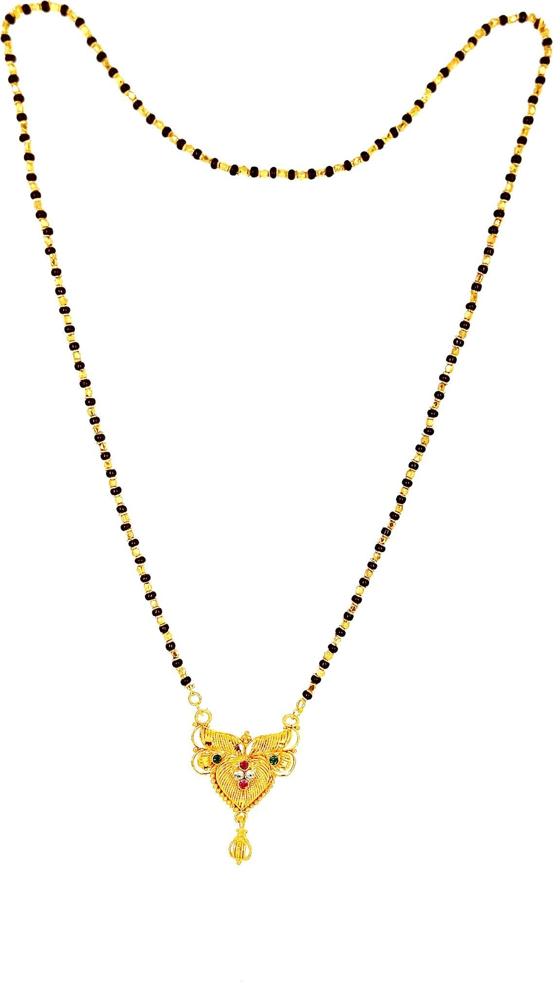 Everlasting Love Dual Tone Pendant Gold Plated Mangalsutra