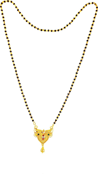 Everlasting Love Dual Tone Pendant Gold Plated Mangalsutra
