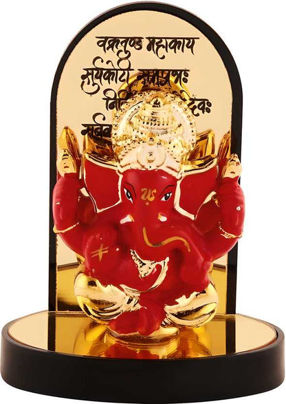 🌟 Lywire™✨ Premium Gold-Plated Ganesh Ji Idol - High-Quality Decorative Showpiece 🌟