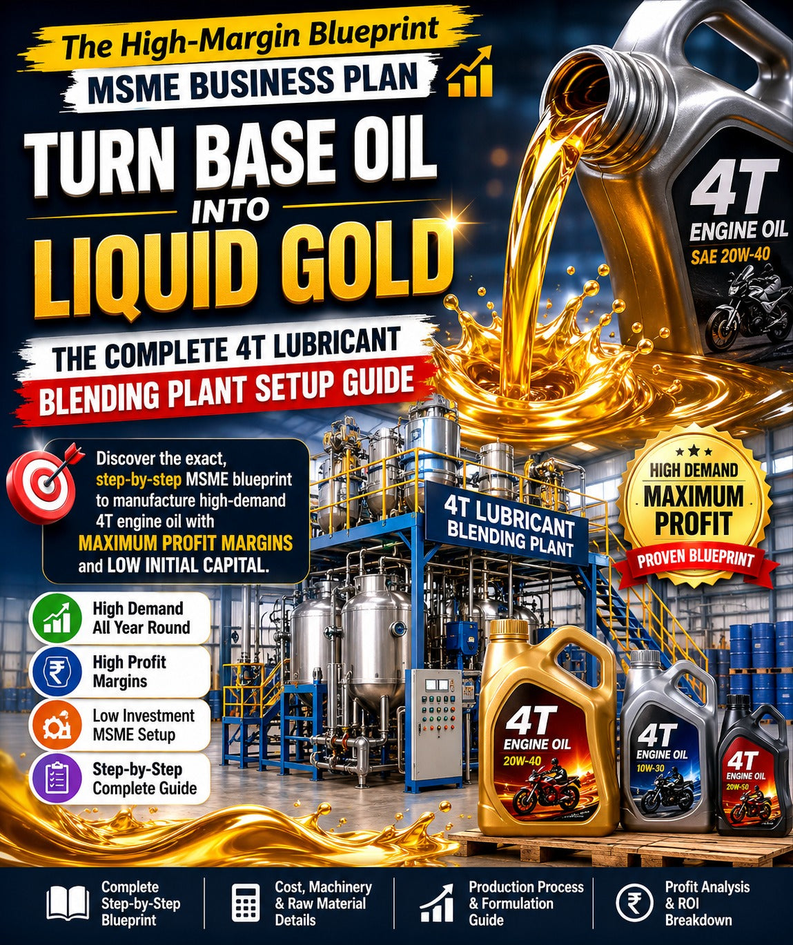 4T Motor Oil Blending: The Ultimate MSME Startup Guide