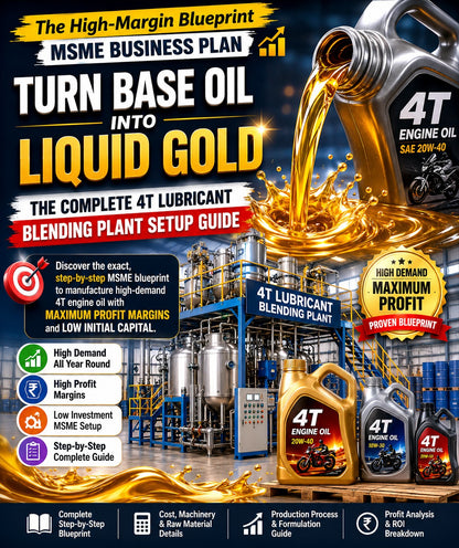 4T Motor Oil Blending: The Ultimate MSME Startup Guide