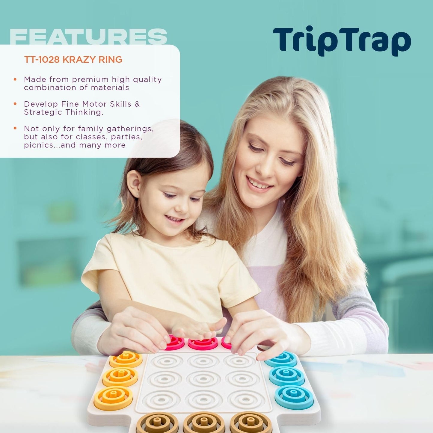 Lywire™ 🎲 Exclusive Trip Trap Puzzle for Kids – High-Quality Educational Playtime!