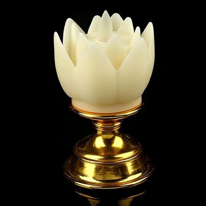 Lywire™ 🌸 Exclusive Lotus Flower LED Candle Diya – High-End Lighting with Sturdy Stand!