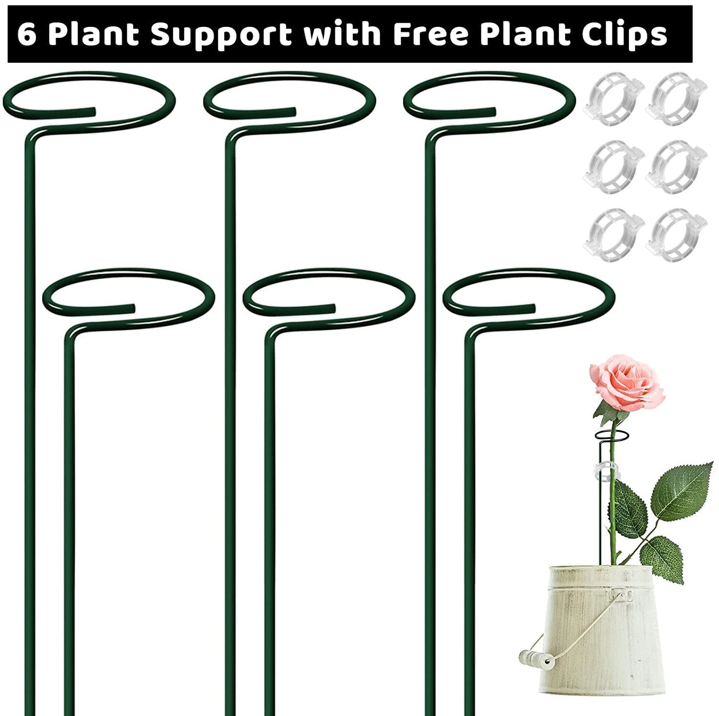 Lywire Heavy-Duty Plant Support Stakes 🌱 – Original 6 Pcs for Indoor Potted Plants 🪴NEW