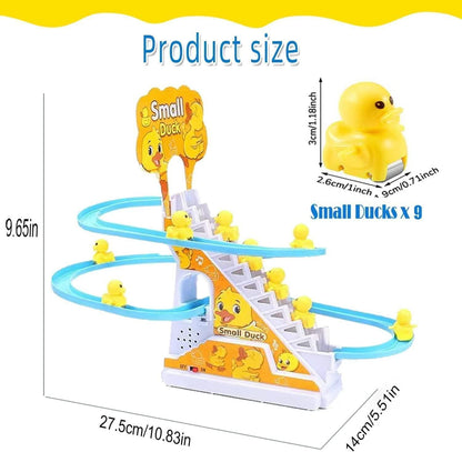 Duck Slide Toy Set, Funny Automatic Stair