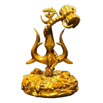 Lywire™ 🎋 High-Quality Trishul with Damru | Exclusive Decorative Showpiece | Authentic Craftsmanship