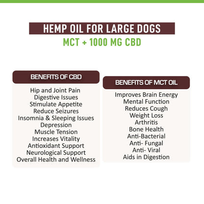 Lywire Relief 1000mg CBD MCT for Large Dogs