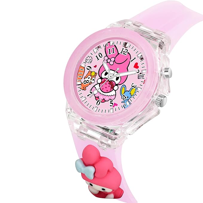 Lywire Top-Quality Kids’ Analog Watch – Cute 3D Cartoon Design & Colorful LED Display 💖✨