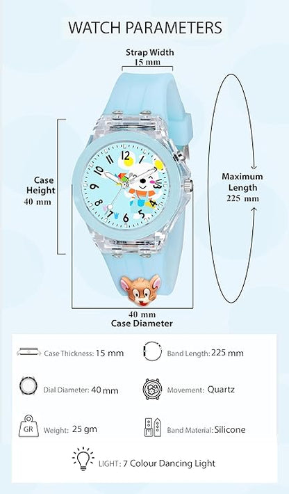 Lywire Vibrant Kids’ 3D Cartoon Watch – Stylish, Premium & LED-Enhanced Fun 🎭🎇