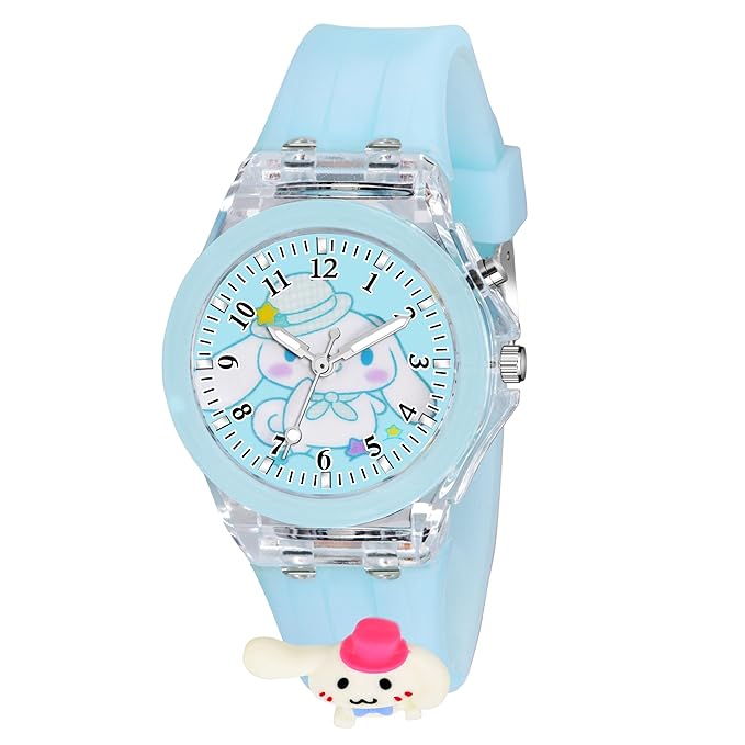 Lywire High-Quality 3D Cartoon LED Glow Analog Watch for Kids – Ultra Soft Strap 🌟🕰️