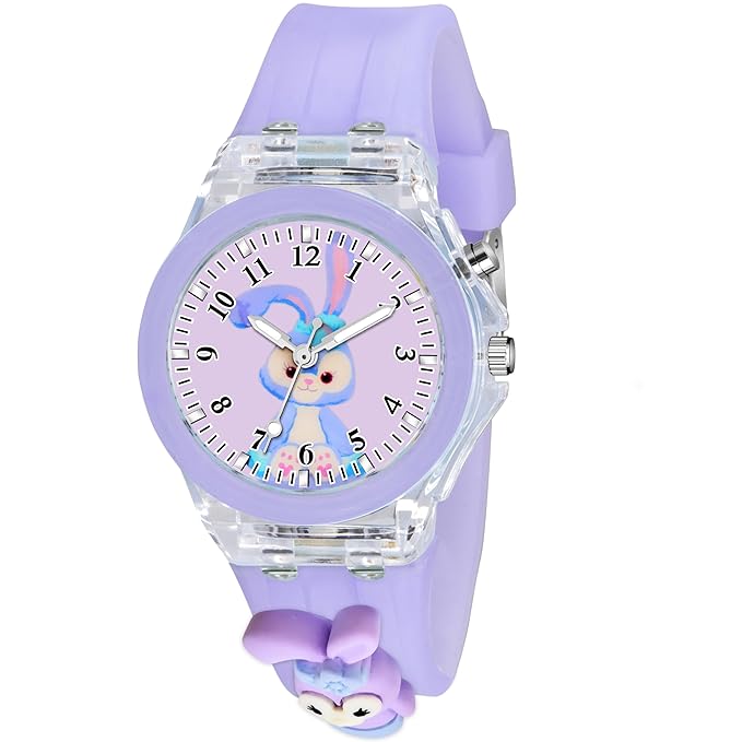 Lywire Original Multicolor 3D Cartoon Lighting Watch for Kids – Premium Silicone Strap & Analog Display! 🧸🎶