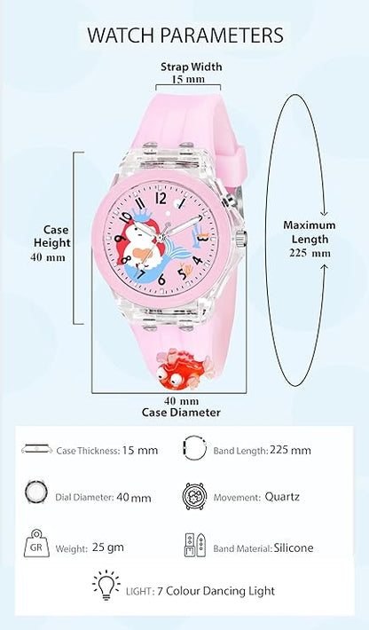 Lywire Ultimate Kids’ Watch – Animated Cartoon Style, Soft Strap & Glowing Lights ✨⏳