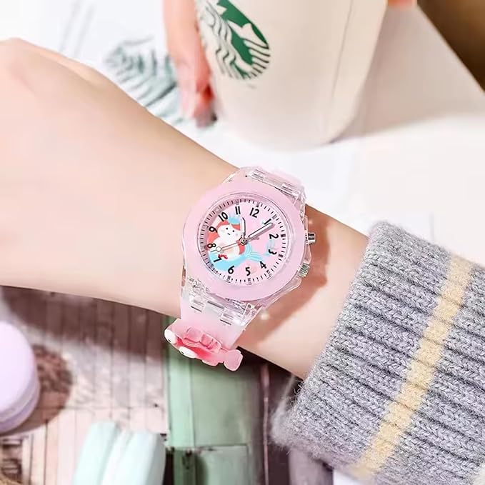 Lywire Elegant 3D Cartoon Kids Watch – Fashionable & Fun for Girls 🌸⌚