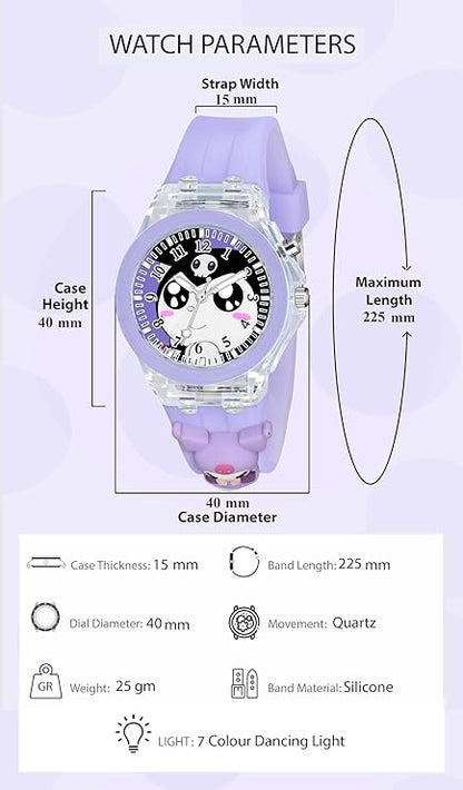 Lywire™ Premium 3D Cartoon Multicolor Light-Up Silicone Strap Kids' Watch ⌚🌈✨