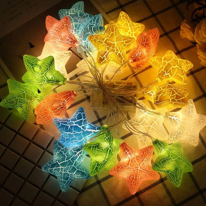 Lywire™ 🌟 Luxury Multicolor Crack Star String Lights – Shine Bright with High-Quality Illumination!