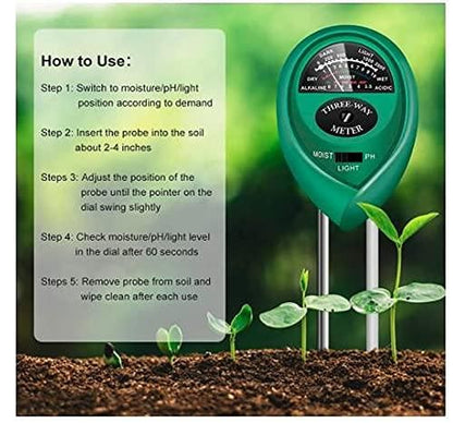 Lywire Premium 3-in-1 Soil Tester – High-Quality pH Meter & Moisture Sensor for Indoor & Outdoor Gardening 🌱🌿